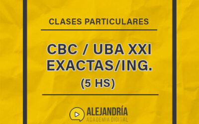 Nivel CBC Exactas/Ing. – Clases individuales (pack 5 horas)
