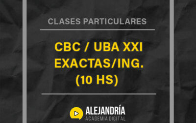 Nivel CBC Exactas/Ing. – Clases individuales (pack 10 horas)